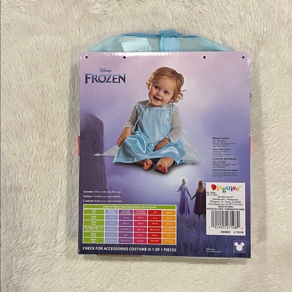 Disney Frozen Elsa Infant Costume- size 12-18 months - Picture 4 of 5